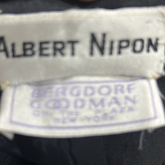 ALBERT NIPON for BERGDORF GOODMAN vintage linen dress - Picture 7 of 7